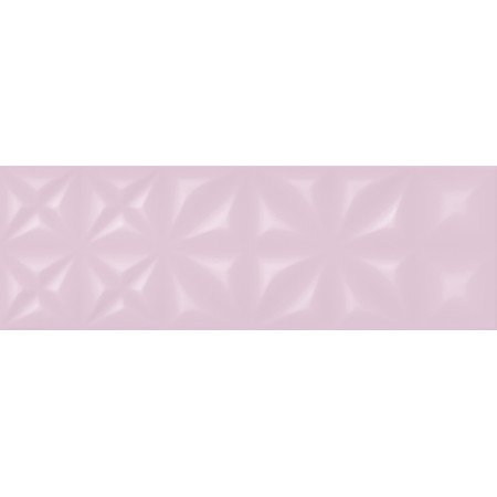 Lila Плитка настенная  рельеф розовый (LLU072D) 25x75 Cersanit