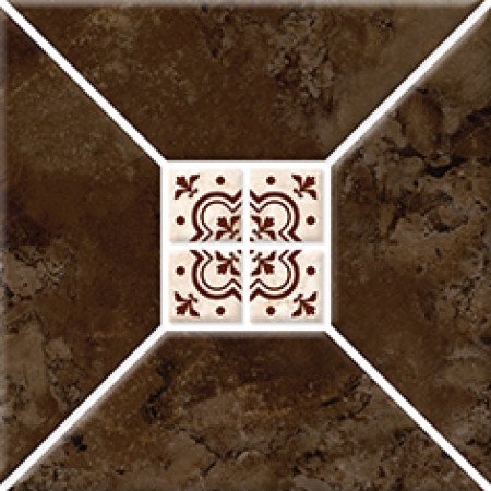Риальто 3Т тип 1 Плитка настенная коричневая 20х20 Керамин
