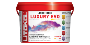 LITOCHROM LUXURY EVO LLE.110  Стальной серый 2kg ведро Litokol