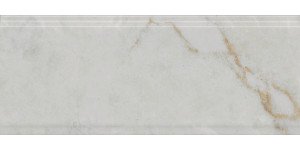 Серенада Бордюр белый глянцевый обрезной BDA025R 30x12 Kerama marazzi