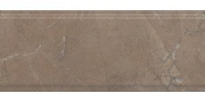 Серенада Бордюр бежевый тёмный глянцевый обрезной BDA027R 30x12 Kerama marazzi