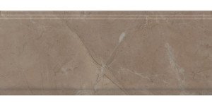 Серенада Бордюр бежевый тёмный глянцевый обрезной BDA027R 30x12 Kerama marazzi