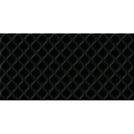 Deco облицовочная плитка рельеф черный (DEL232D) 29,8x59,8 Cersanit