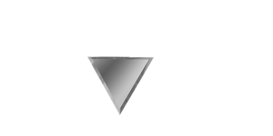 Зеркальная серебряная плитка ПОЛУРОМБ внутренний РЗС1-02(вн) 30х25,5 Дст