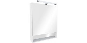 THE GAP ORIGINAL зеркальный шкаф 700 мм, белый матовый, плёнка Roca