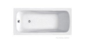 LINE акриловая ванна прямоугольная  160x70 белая Roca