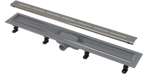 Водоотводящий желоб с порогами для перфорированной решетки, арт. APZ18-550M Alca Plast