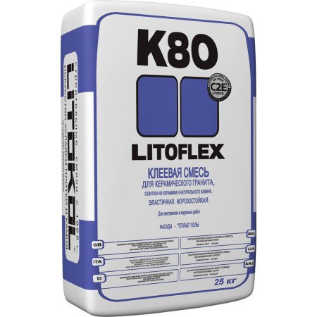 LITOFLEX К80 EVO клеевая смесь 25kg Litokol