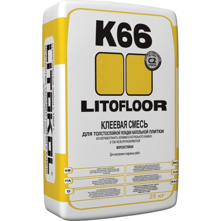 LITOFLOOR K66 EVO клеевая смесь 25kg Litokol