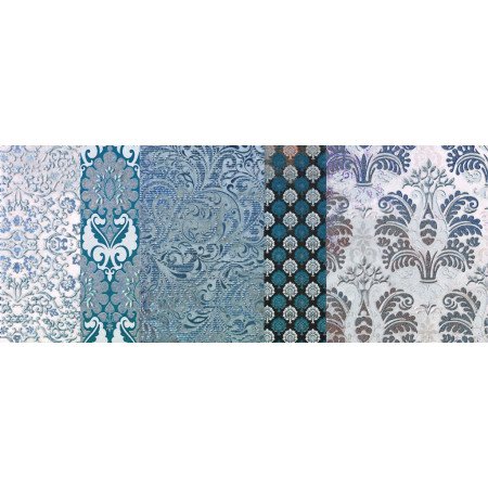 Декор SH05DC SHINE BATIK TURCHESE DECORO C Italgraniti